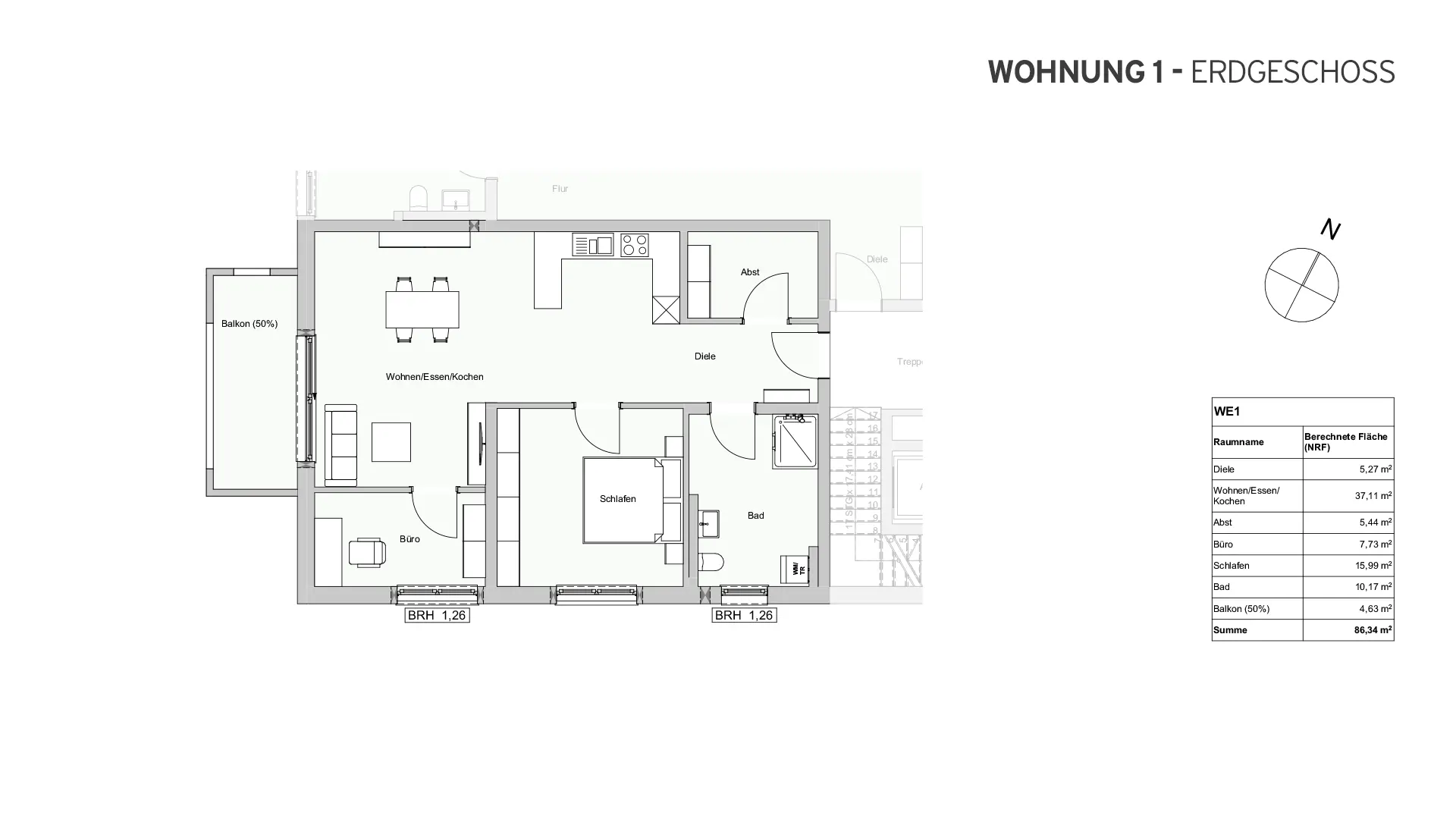 Hochdobener Weg 1a, Bad Camberg - Wohnung 1 - Erdgeschoss Hochdobener Weg 1a, Bad Camberg - Wohnung 1 - Erdgeschoss