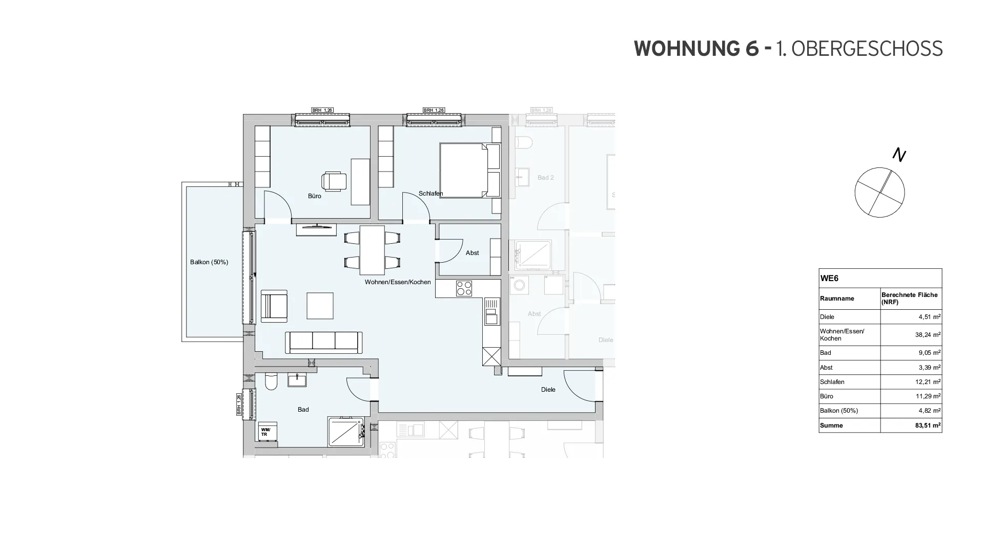 Hochdobener Weg 1a, Bad Camberg - Wohnung 6 - 1. Obergeschoss Hochdobener Weg 1a, Bad Camberg - Wohnung 6 - 1. Obergeschoss