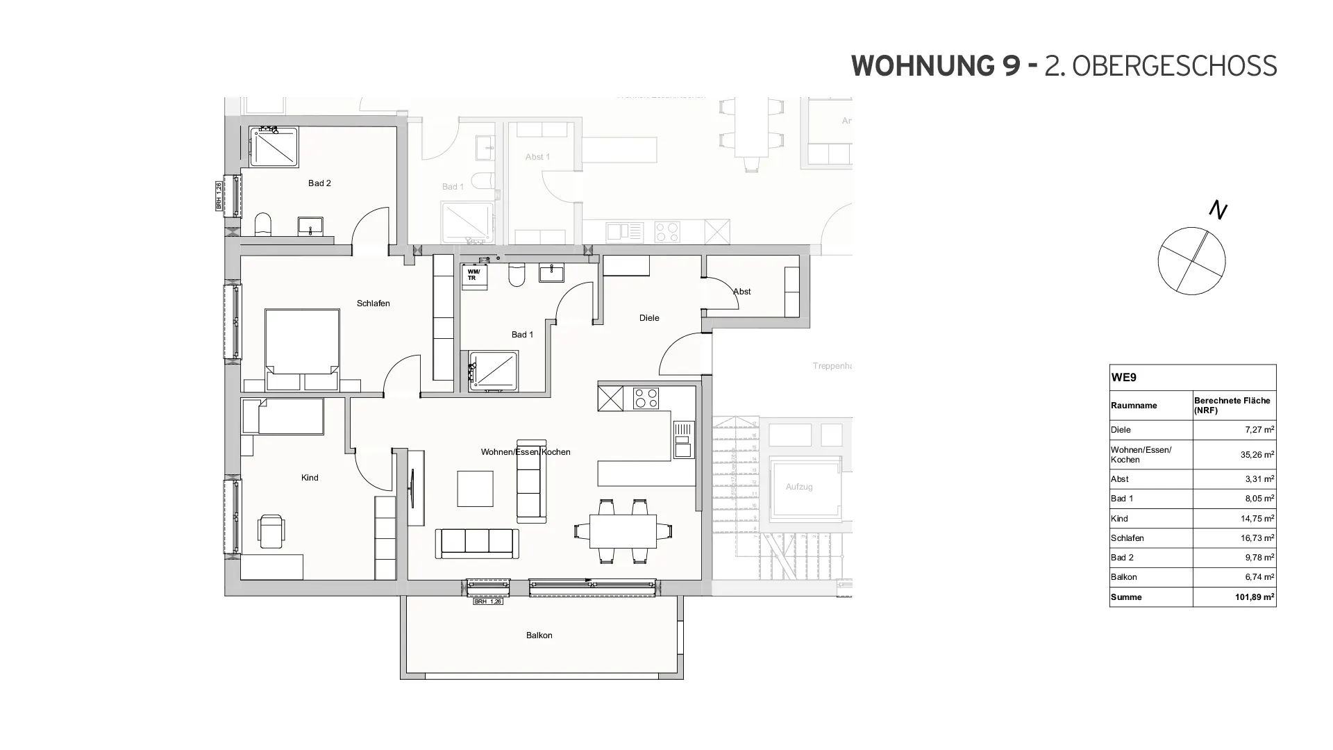 Hochdobener Weg 1a, Bad Camberg - Wohnung 9 - 2. Obergeschoss Hochdobener Weg 1a, Bad Camberg - Wohnung 9 - 2. Obergeschoss