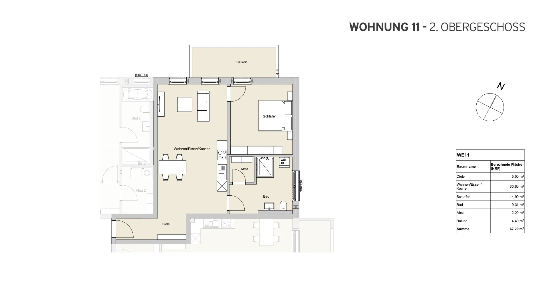 Hochdobener Weg 1a, Bad Camberg - Wohnung 11 - 2. Obergeschoss Hochdobener Weg 1a, Bad Camberg - Wohnung 11 - 2. Obergeschoss