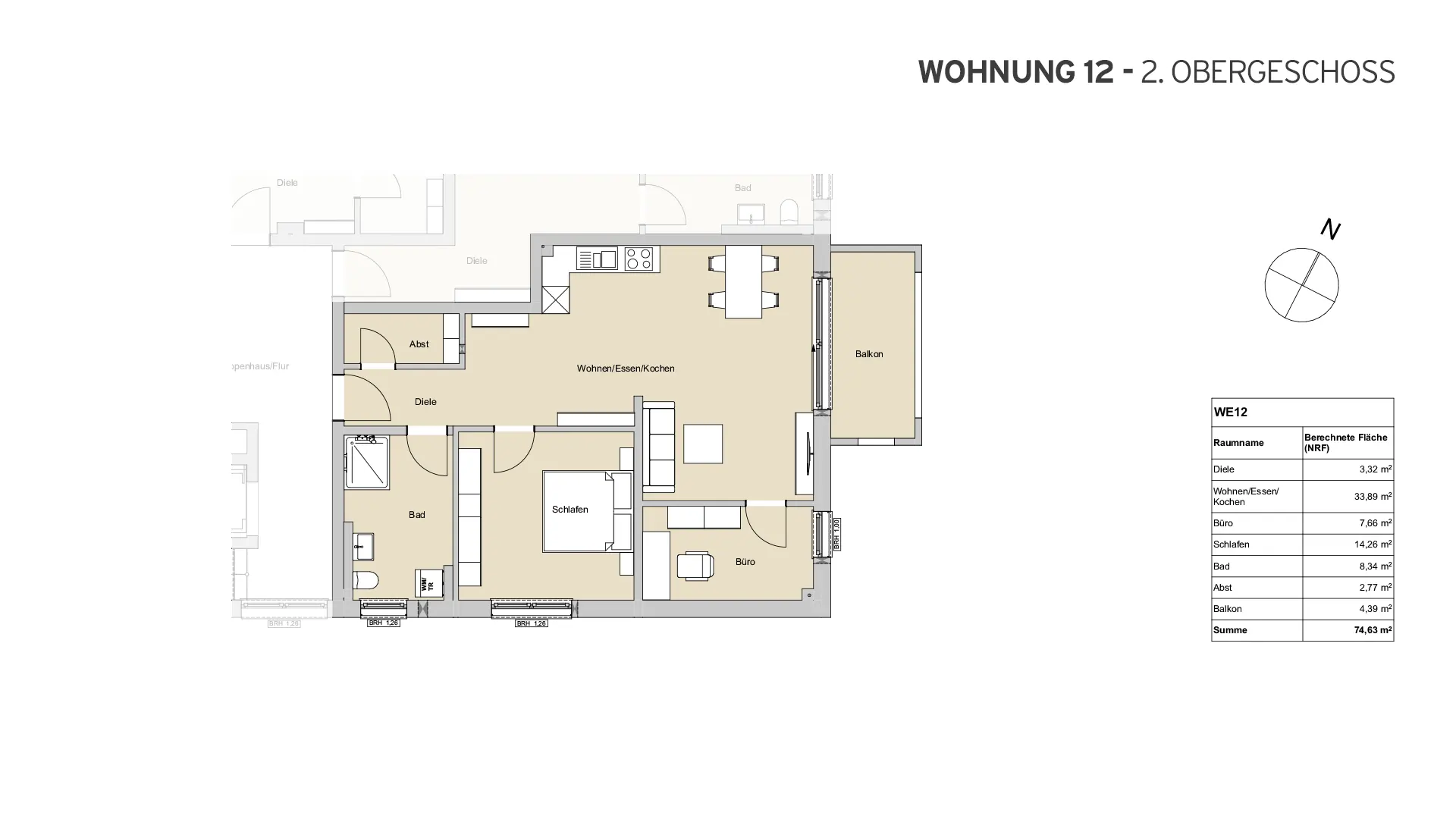 Hochdobener Weg 1a, Bad Camberg - Wohnung 12 - 2. Obergeschoss Hochdobener Weg 1a, Bad Camberg - Wohnung 12 - 2. Obergeschoss