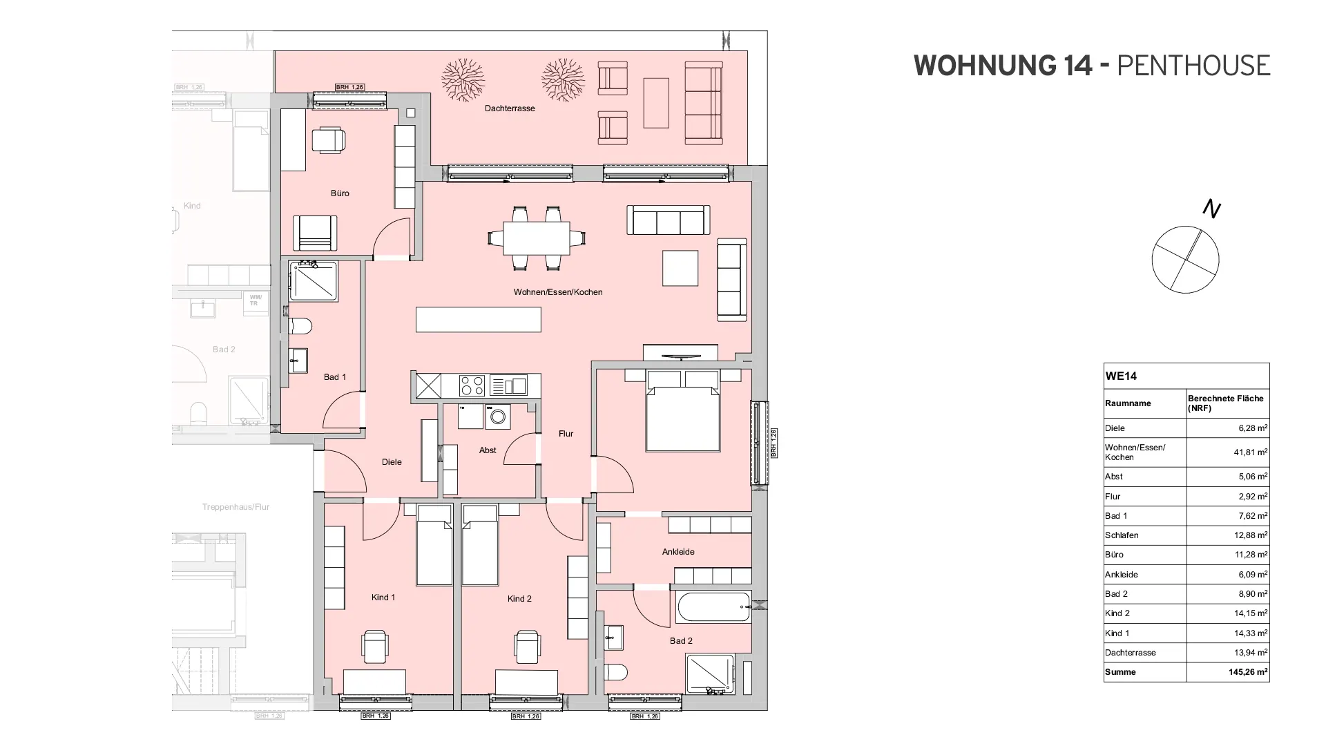 Hochdobener Weg 1a, Bad Camberg - Wohnung 14 - Penthouse Hochdobener Weg 1a, Bad Camberg - Wohnung 14 - Penthouse